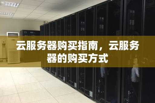 云服务器购买指南，云服务器的购买方式