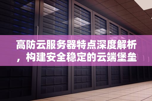 高防云服务器特点深度解析，构建安全稳定的云端堡垒，高防云服务器选哪家