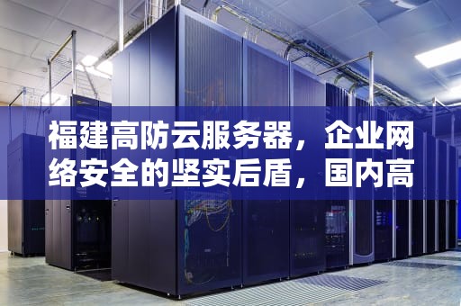 福建高防云服务器，企业网络安全的坚实后盾，国内高防云服务器