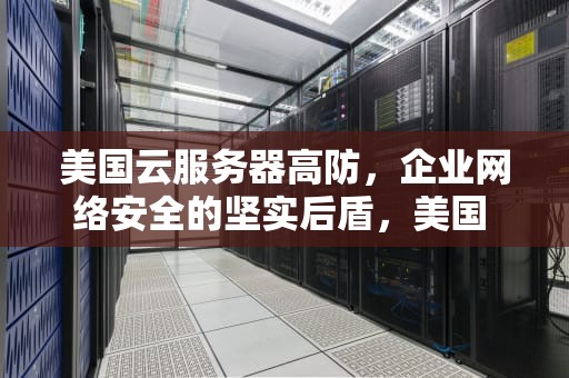 美国云服务器高防，企业网络安全的坚实后盾，美国 云服务器