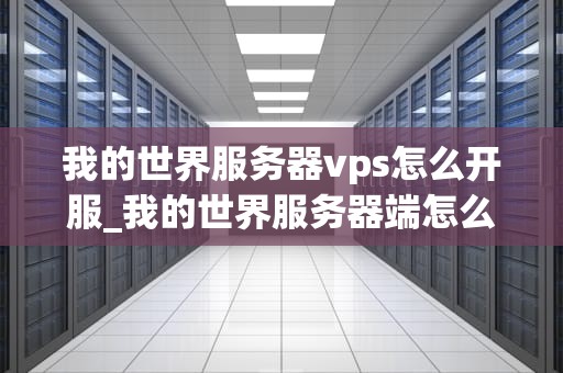我的世界服务器vps怎么开服_我的世界服务器端怎么开_我的世界服务器VPS开服指南