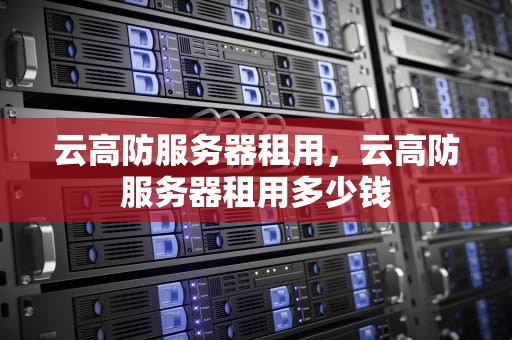 云高防服务器租用，云高防服务器租用多少钱