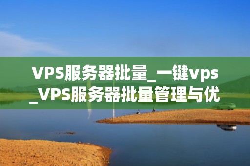VPS服务器批量_一键vps_VPS服务器批量管理与优化