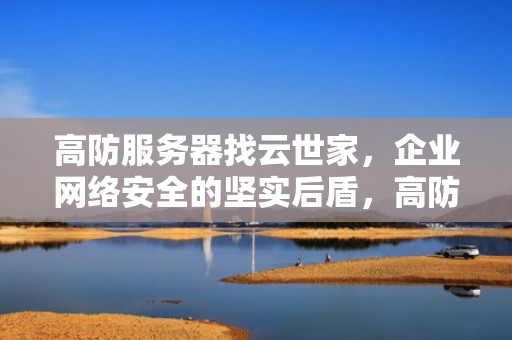 高防服务器找云世家，企业网络安全的坚实后盾，高防云服务器推荐