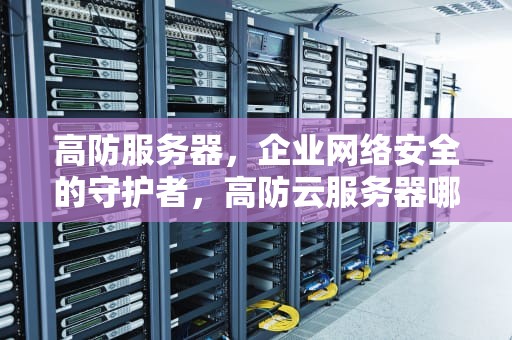 高防服务器，企业网络安全的守护者，高防云服务器哪家便宜