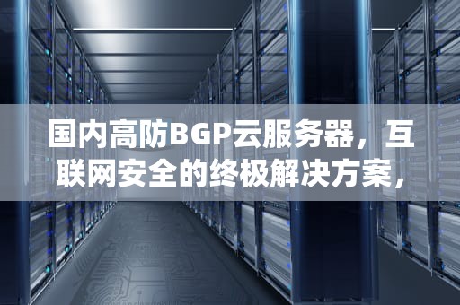 国内高防BGP云服务器，互联网安全的终极解决方案，bgp高防服务器租用
