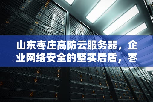 山东枣庄高防云服务器，企业网络安全的坚实后盾，枣庄高防服务器怎么样