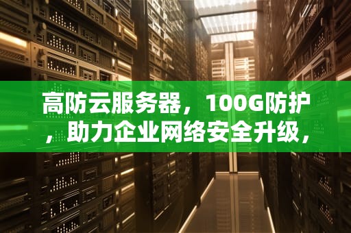 高防云服务器，100G防护，助力企业网络安全升级，高防云服务器出租