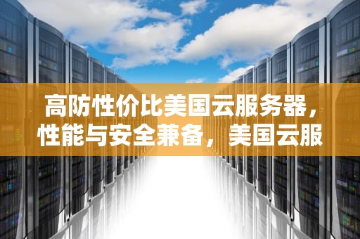 高防性价比美国云服务器，性能与安全兼备，美国云服务器推荐