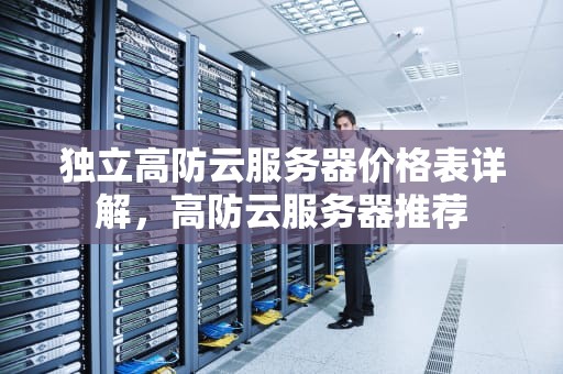 独立高防云服务器价格表详解，高防云服务器推荐