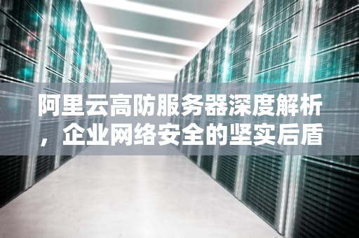 阿里云高防服务器深度解析，企业网络安全的坚实后盾，阿里云高防服务器怎么样啊