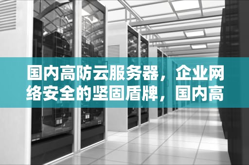 国内高防云服务器，企业网络安全的坚固盾牌，国内高防云服务器有哪些
