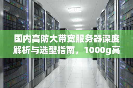 国内高防大带宽服务器深度解析与选型指南，1000g高防服务器带宽