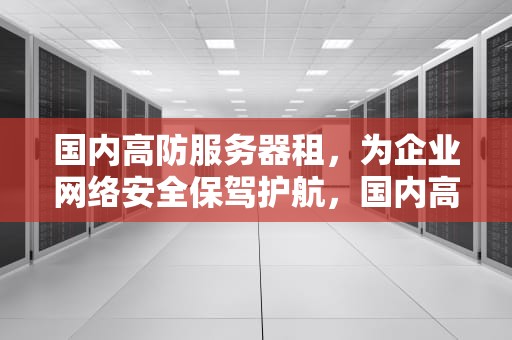 国内高防服务器租，为企业网络安全保驾护航，国内高防服务器租赁公司
