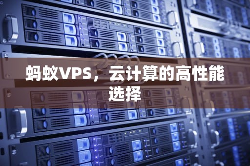 蚂蚁VPS，云计算的高性能选择