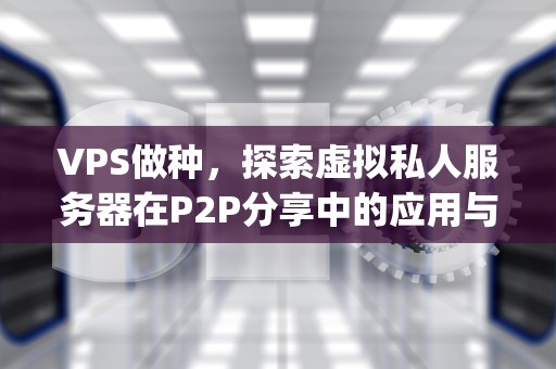 VPS做种，探索虚拟私人服务器在P2P分享中的应用与实践，vps做种子服务器