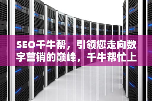 SEO千牛帮，引领您走向数字营销的巅峰，千牛帮忙上架产品是真的假的