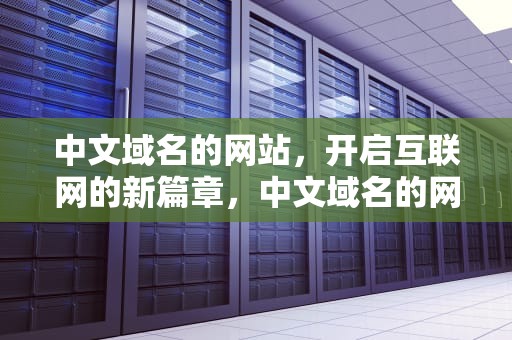 中文域名的网站，开启互联网的新篇章，中文域名的网站有哪些