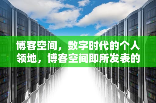 博客空间，数字时代的个人领地，博客空间即所发表的日志