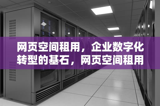 网页空间租用，企业数字化转型的基石，网页空间租用什么意思