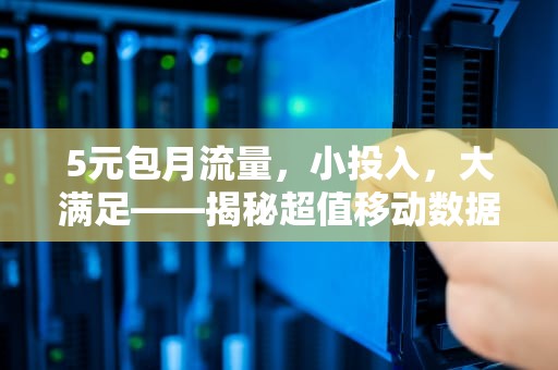 5元包月流量，小投入，大满足——揭秘超值移动数据服务，5元包月流量是多少