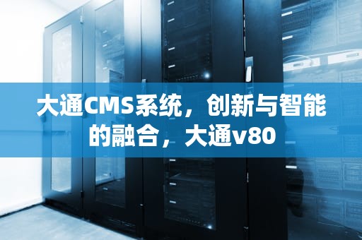 大通CMS系统，创新与智能的融合，大通v80