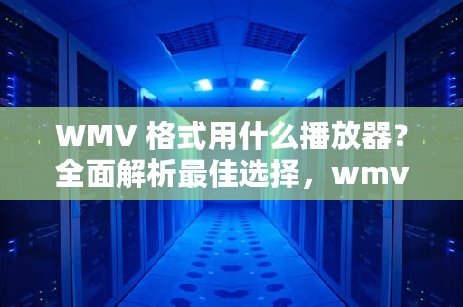 WMV 格式用什么播放器？全面解析最佳选择，wmv用什么播放器华为手机