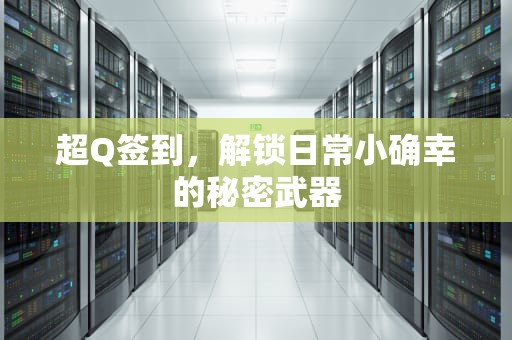 超Q签到，解锁日常小确幸的秘密武器