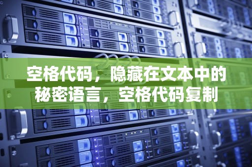 空格代码，隐藏在文本中的秘密语言，空格代码复制