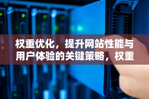 权重优化，提升网站性能与用户体验的关键策略，权重优化是什么