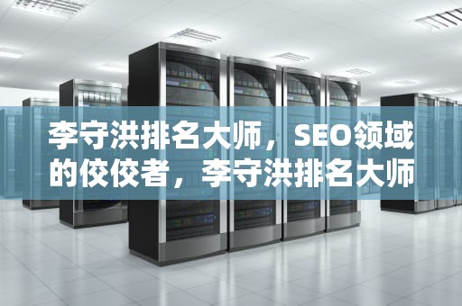 李守洪排名大师，SEO领域的佼佼者，李守洪排名大师怎么样