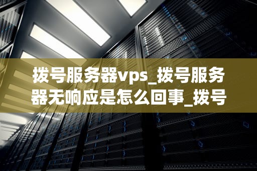 拨号服务器vps_拨号服务器无响应是怎么回事_拨号服务器VPS的全面解析