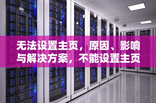 无法设置主页，原因、影响与解决方案，不能设置主页怎么办