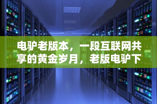 电驴老版本，一段互联网共享的黄金岁月，老版电驴下载软件安卓