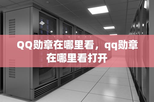 QQ勋章在哪里看，qq勋章在哪里看打开