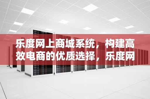 乐度网上商城系统，构建高效电商的优质选择，乐度网络