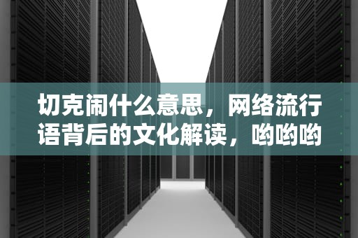 切克闹什么意思，网络流行语背后的文化解读，哟哟哟切克闹什么意思