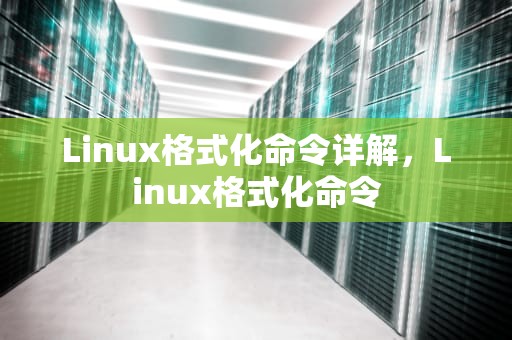 Linux格式化命令详解，Linux格式化命令