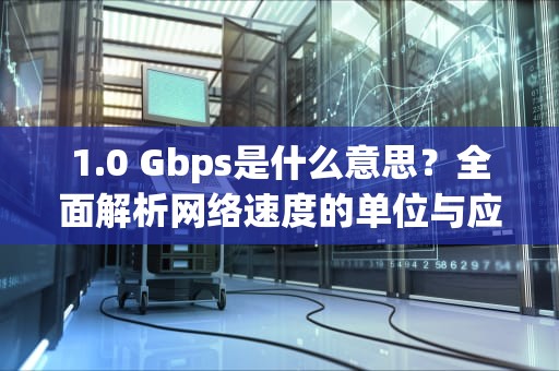 1.0 Gbps是什么意思？全面解析网络速度的单位与应用，速度1.0gbps是什么意思