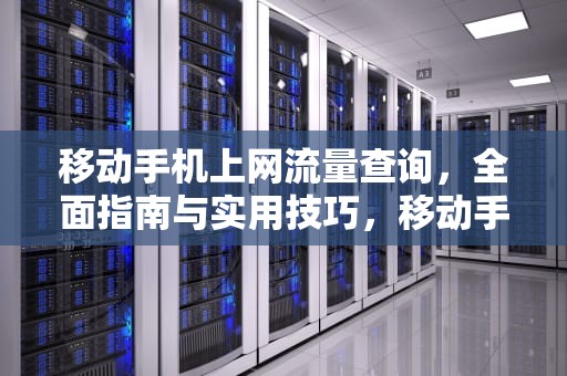 移动手机上网流量查询，全面指南与实用技巧，移动手机上网流量查询怎么查