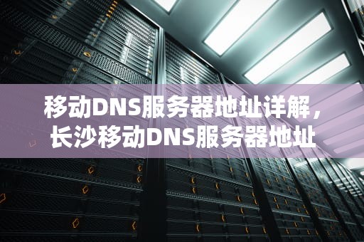 移动DNS服务器地址详解，长沙移动DNS服务器地址