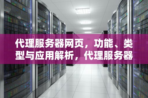 代理服务器网页，功能、类型与应用解析，代理服务器网页版