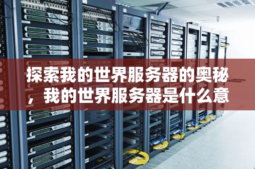 探索我的世界服务器的奥秘，我的世界服务器是什么意思