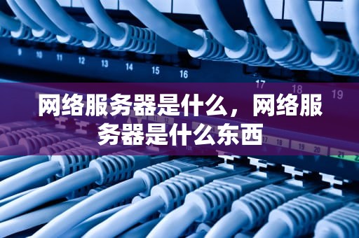 网络服务器是什么，网络服务器是什么东西