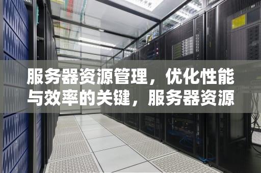 服务器资源管理，优化性能与效率的关键，服务器资源管理器在哪里打开
