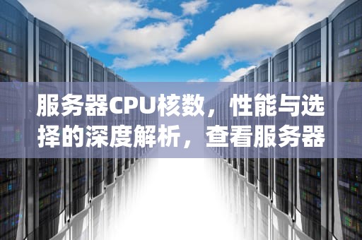 服务器CPU核数，性能与选择的深度解析，查看服务器cpu核数