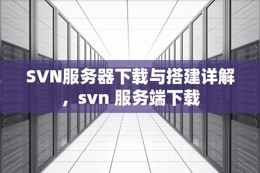 SVN服务器下载与搭建详解，svn 服务端下载