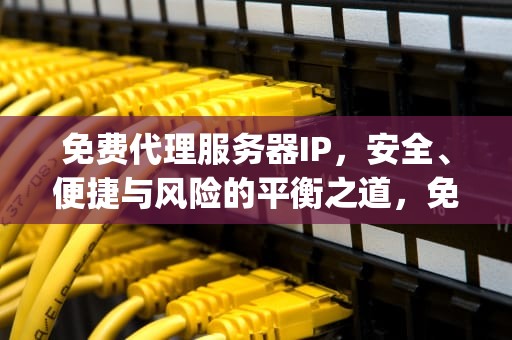 免费代理服务器IP，安全、便捷与风险的平衡之道，免费代理服务器ip地址