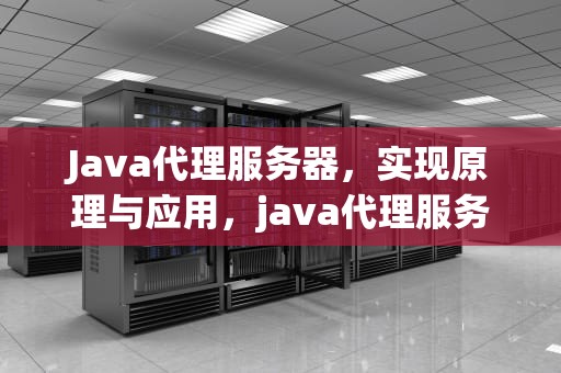 Java代理服务器，实现原理与应用，java代理服务器实现