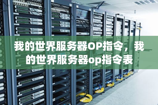 我的世界服务器OP指令，我的世界服务器op指令表